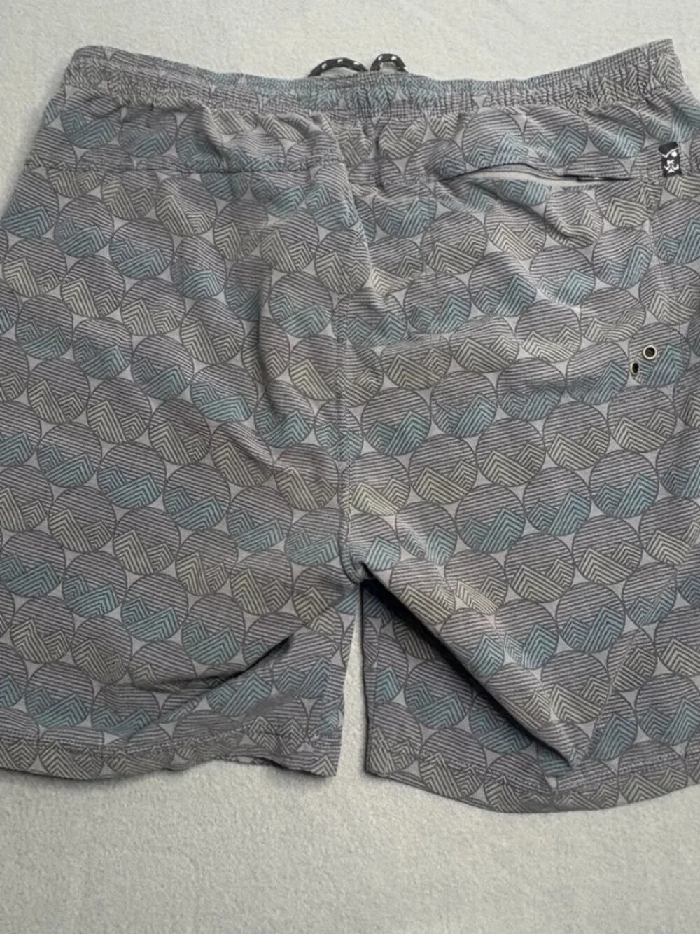Men's Kavu Swim Shorts Draw String Outdoor Aztec Water size Large